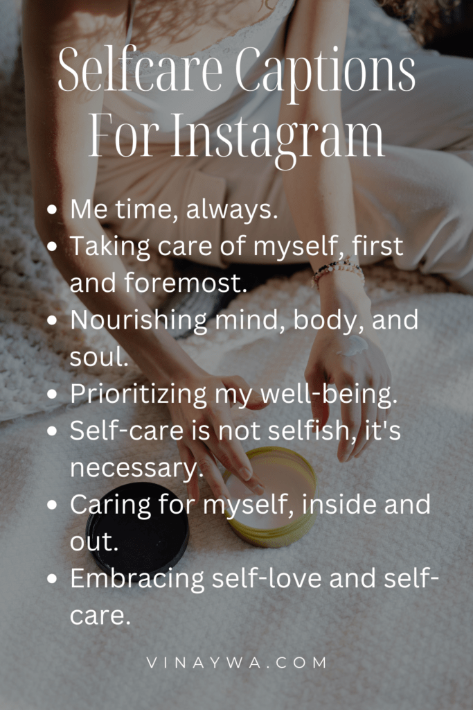 Selfcare Captions