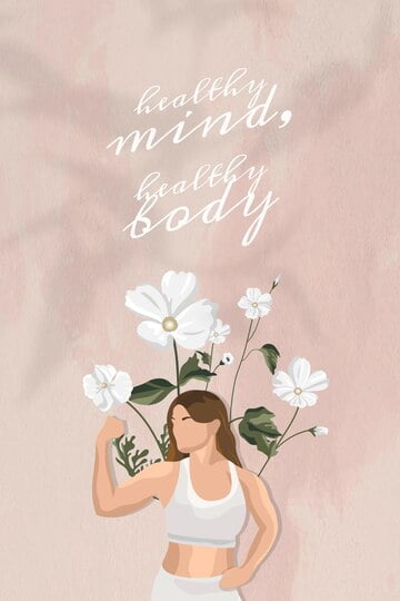 motivational quote editable template vector health wellness yoga woman color floral social media post 53876 105637