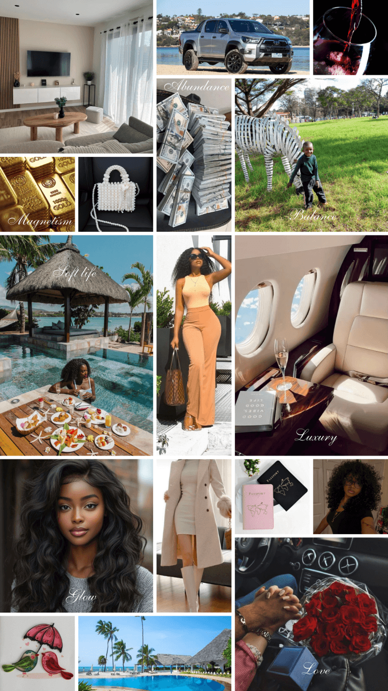Goddess Glow-Up Vision Board - Vinaywa